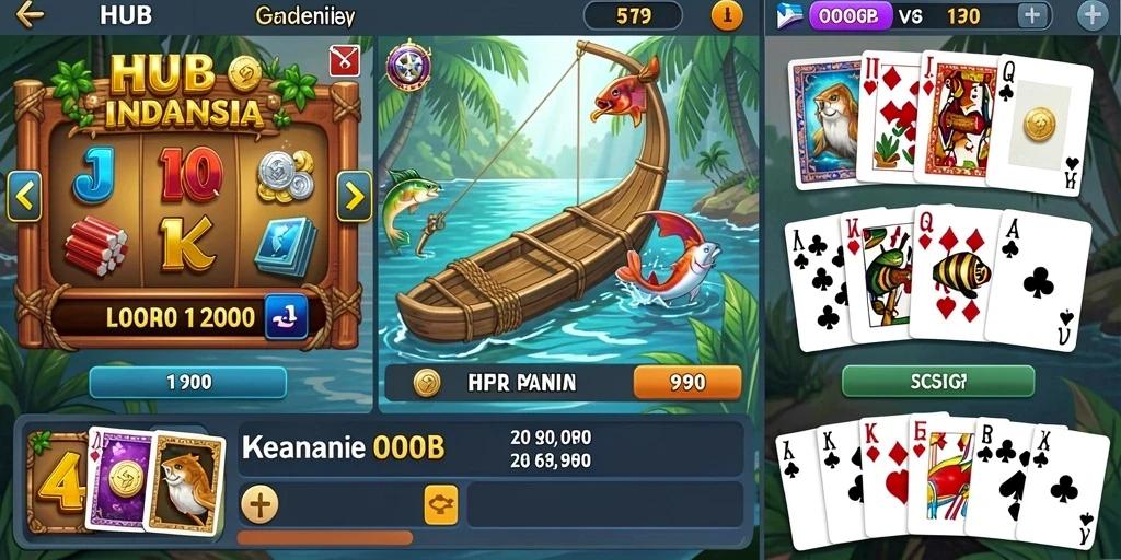 Pemandangan menakjubkan dari salah satu level game.