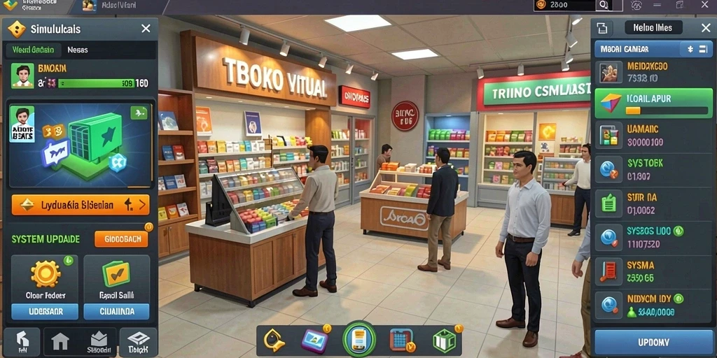 Tangkapan layar ketiga memperlihatkan pemandangan indah dari level baru.