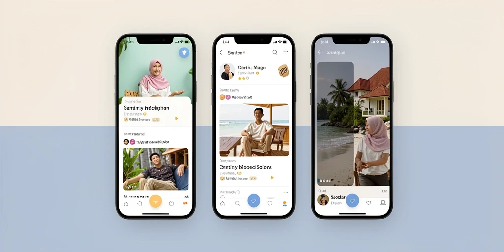 Tangkapan layar dari komunitas interaktif di dalam game.