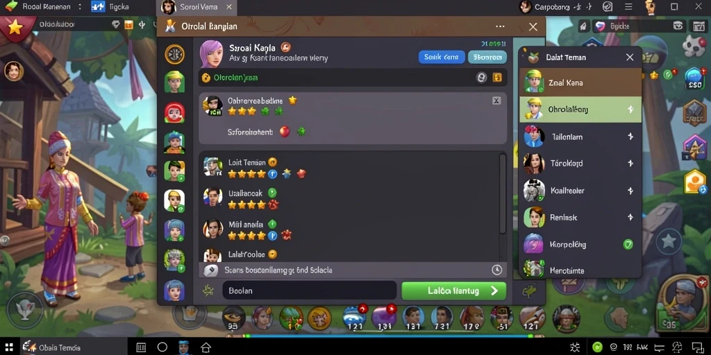 Leaderboard yang menampilkan peringkat pemain secara real-time.
