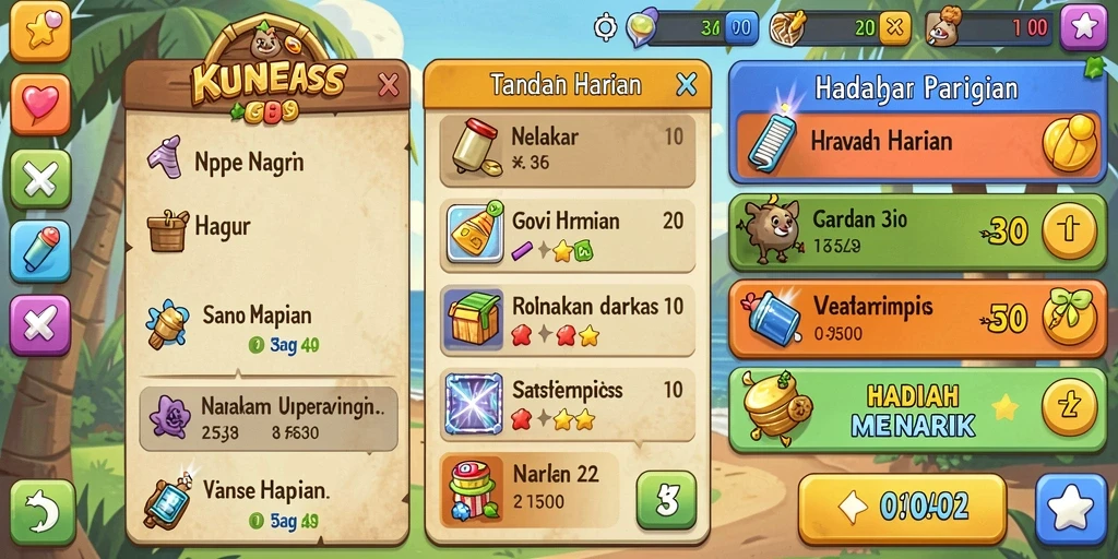 Menu pilihan permainan togel yang beragam dan informatif.